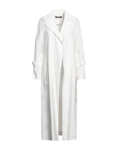 Siste's Woman Overcoat & Trench Coat White Size S Viscose, Polyester | YOOX (US)