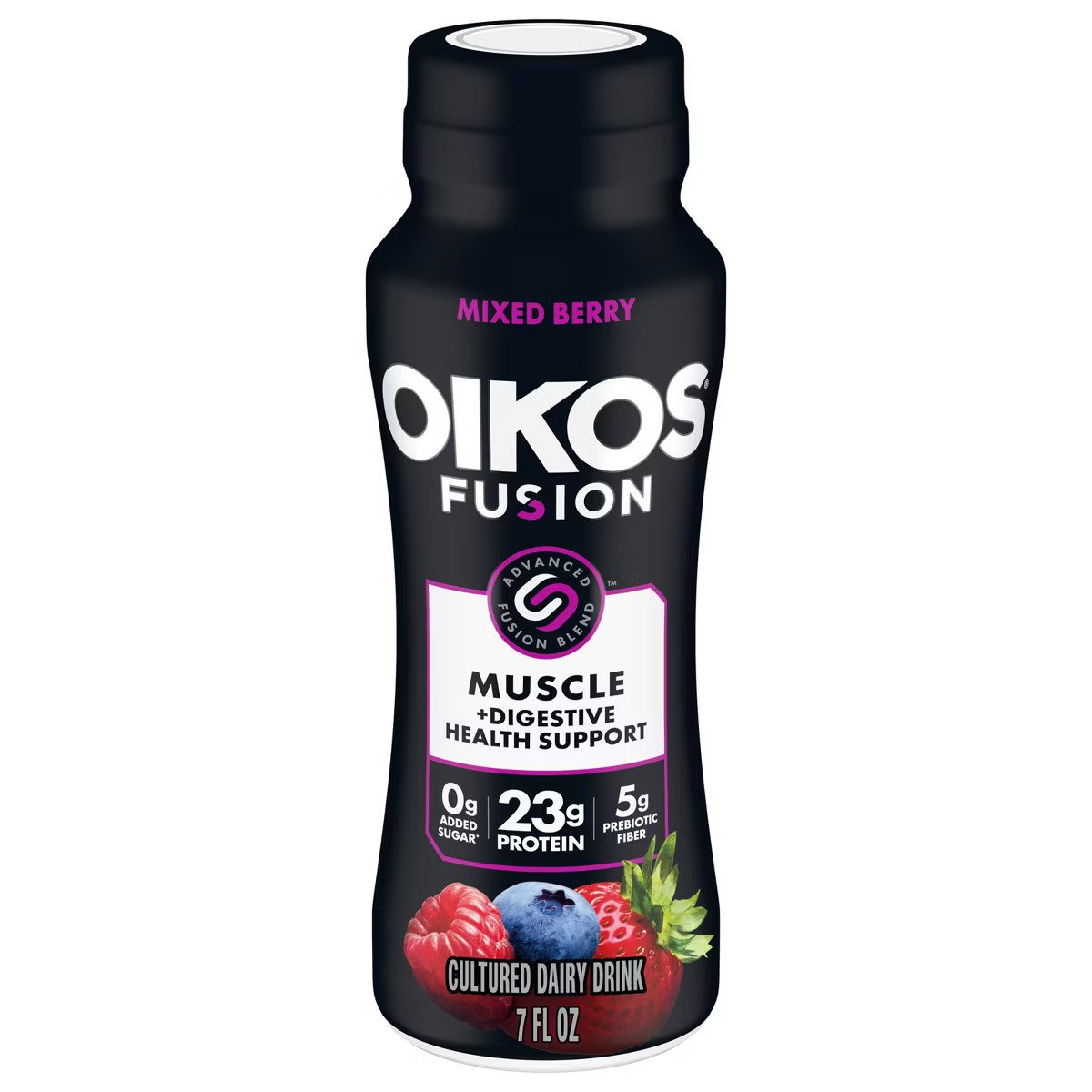 Oikos Fusion Mixed Berry Cultured Dairy Drink - 7 fl oz | Target