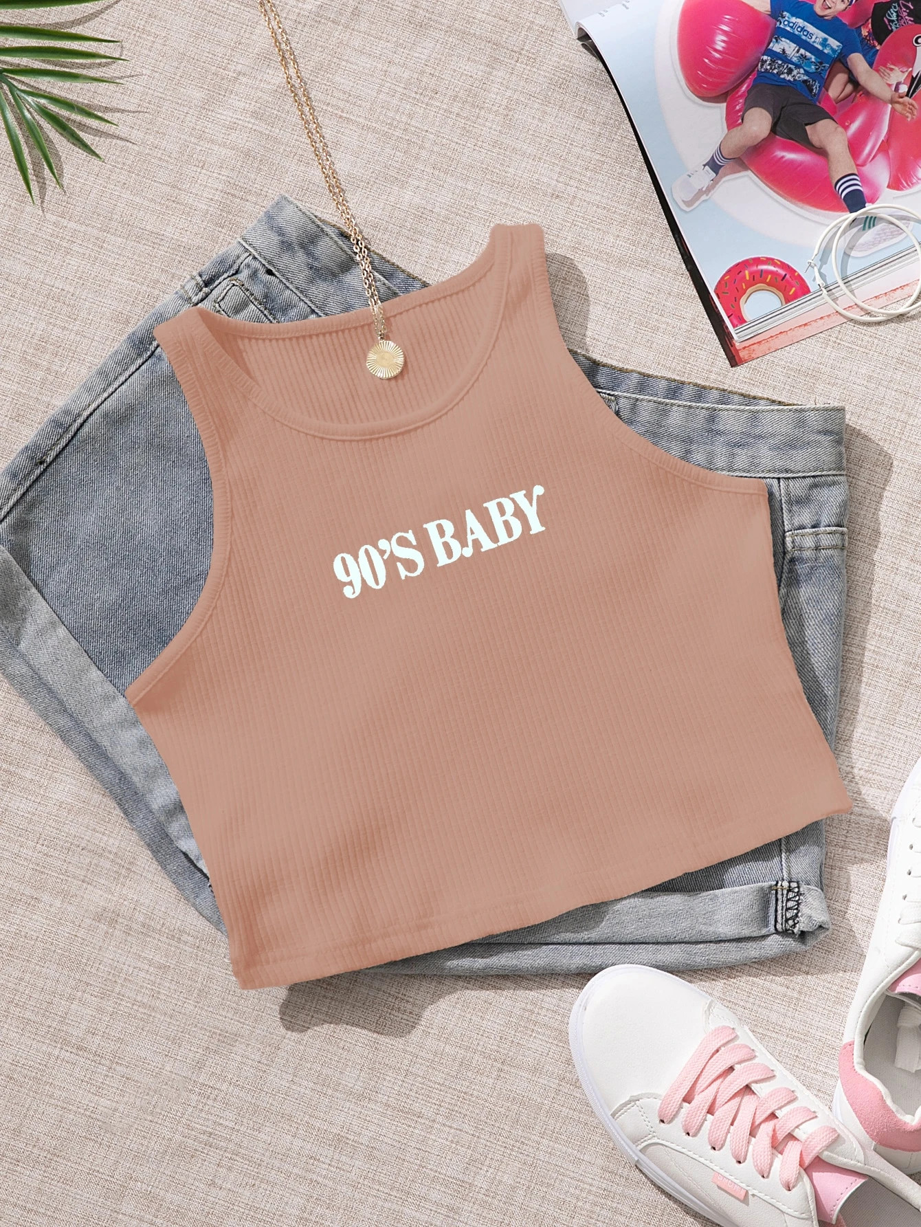 Plus Letter Graphic Tank Top | SHEIN