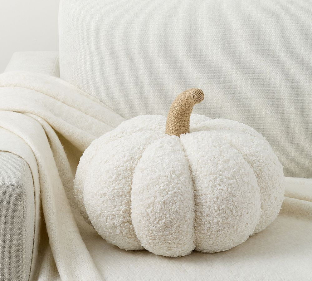 Cozy Pumpkin Pillow, Ivory, 9.5" x 14 | Pottery Barn (US)