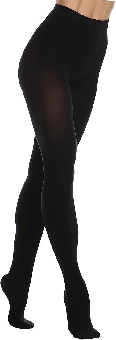 EVERSWE Women's Opaque Fleece Lined Tights, Thermal Tights | Amazon (US)