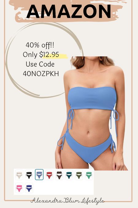 Bikini swimsuit on sale at Amazon with a promo code! 

#LTKSaleAlert #LTKSwim #LTKFindsUnder50