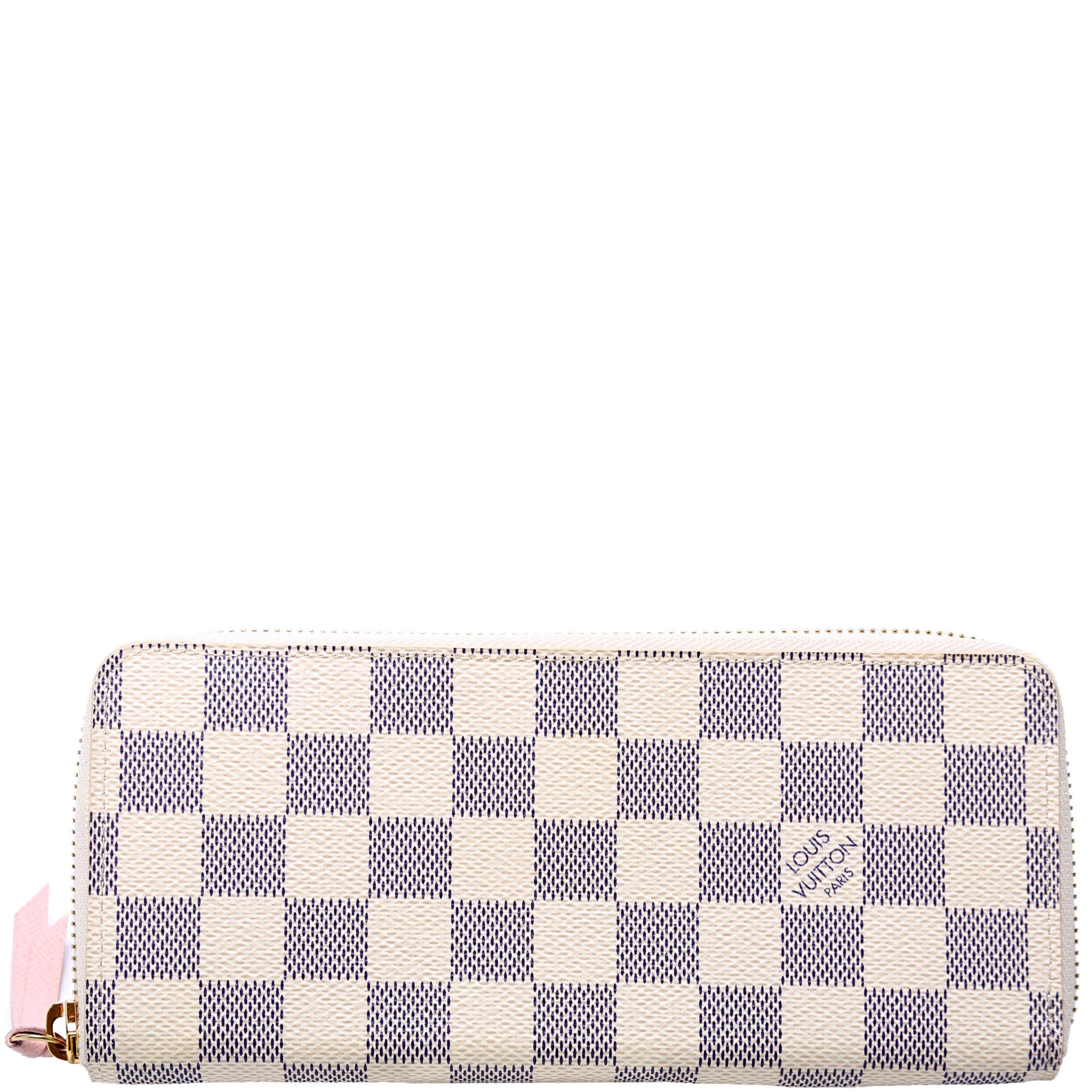 Clemence Wallet Damier Azur | Keeks Designer Handbags