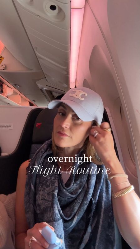 Overnight flight routine 🌙😴 all of my must/haves linked here! Use code SPRITZ24 to get a mini skin mist when you spend $75 on tatcha!! 

#LTKVideo #LTKBeauty #LTKTravel