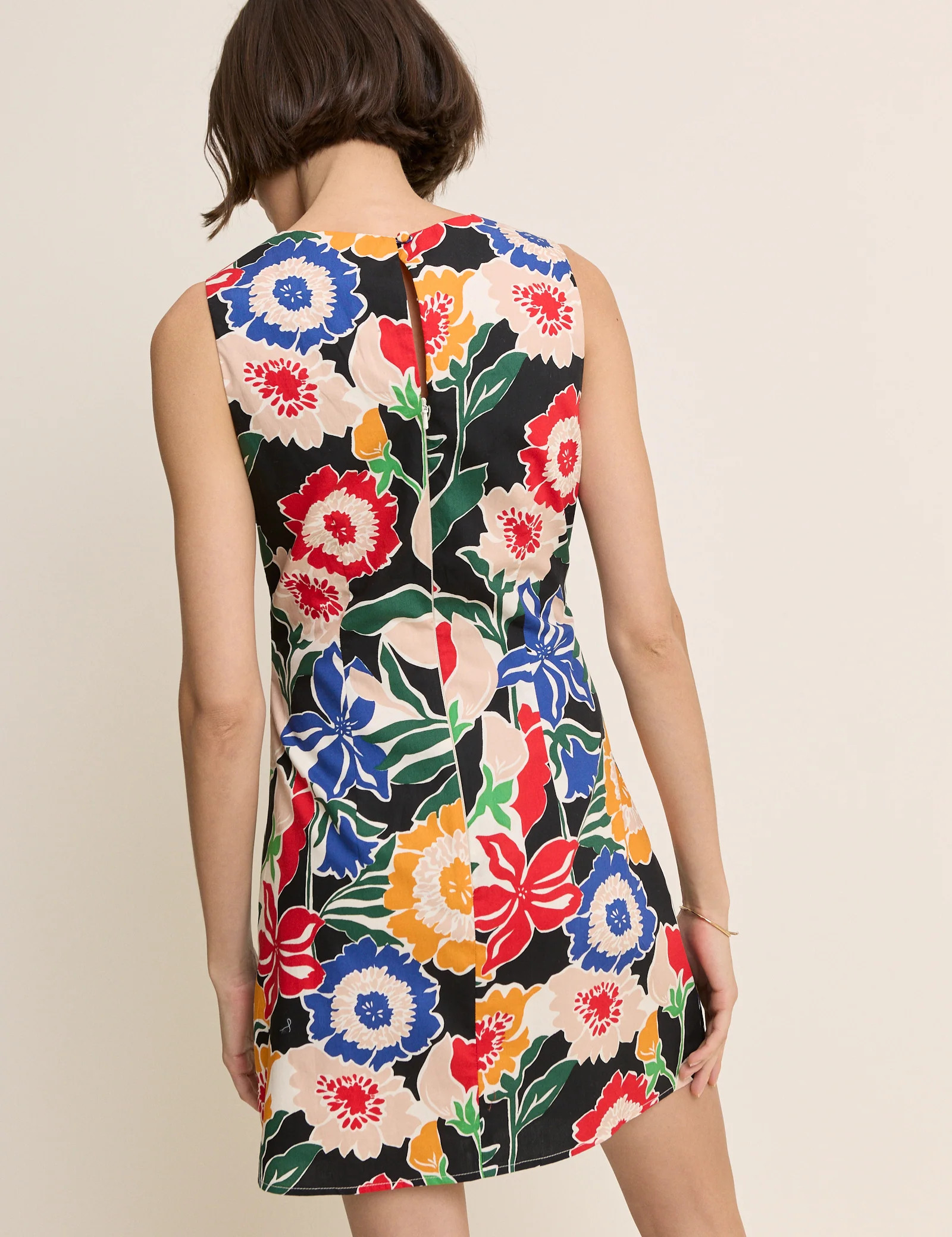 Multi-Coloured Floral Sleeveless Vicky Mini Dress | Nobody's Child