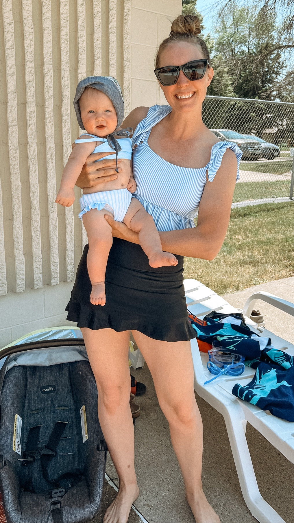 The absolute BEST Swim Skirt!! I’ve never felt so comfortable and confident in a swim suit! And affordable swim top + baby swim suit!

#LTKfamily #LTKsalealert #LTKswim