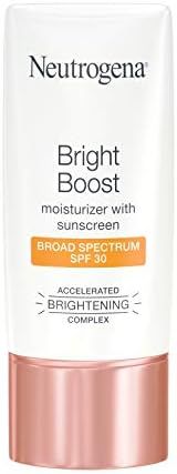 Amazon.com: Neutrogena Bright Boost Facial Moisturizer with Broad Spectrum UVA/UVB SPF 30 Sunscre... | Amazon (US)
