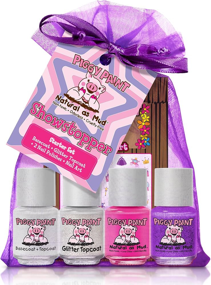 Piggy Paint | 100% Non-Toxic Girls Nail Polish | Safe, Cruelty-free, Vegan, & Scented for Kids | ... | Amazon (US)