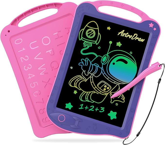 Astrodraw Drawing Pad, LCD Writing Tablet for Kids, 1pc Purple/Pink | Colorful, Doodle Board for ... | Amazon (US)