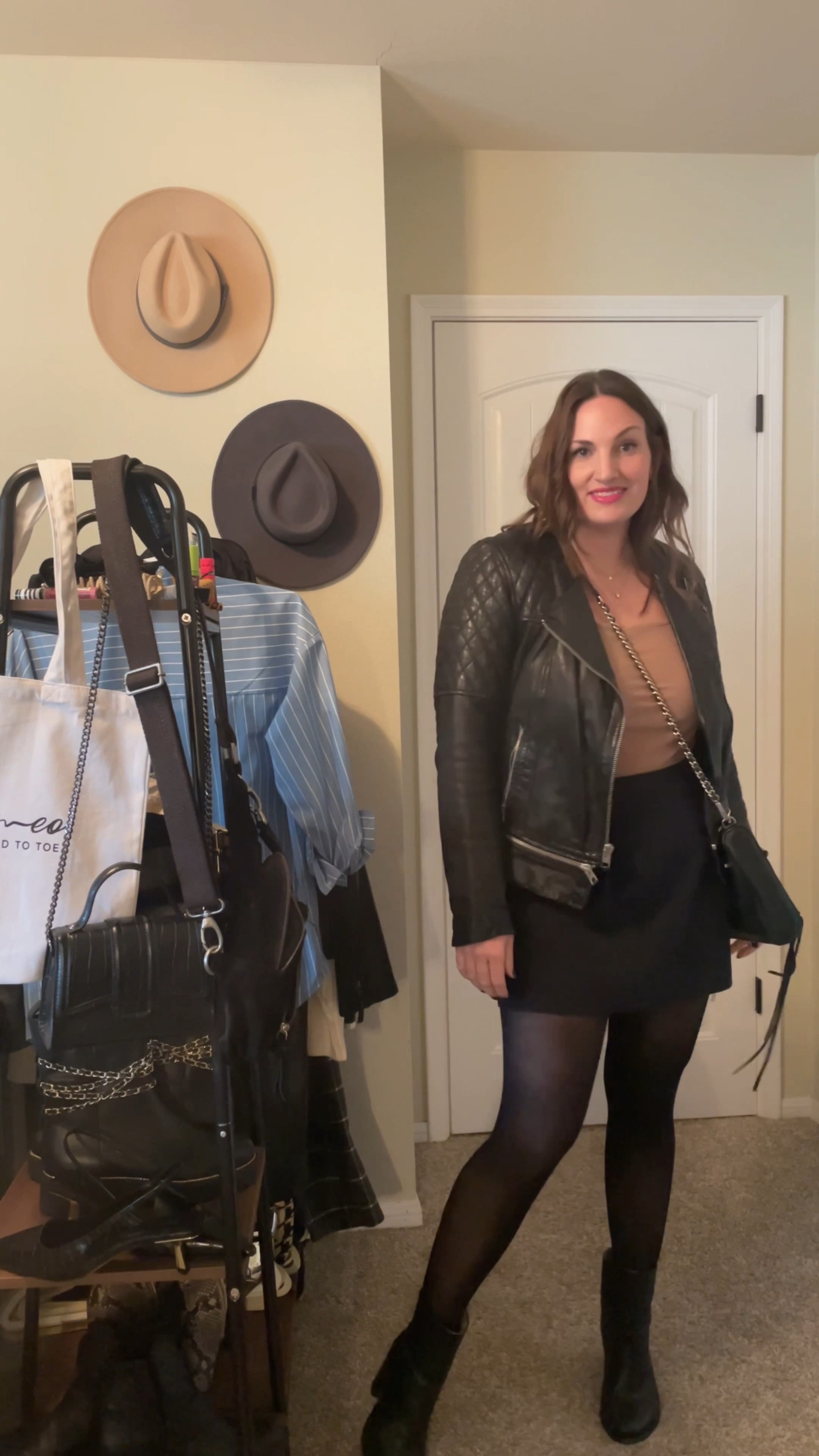 🍁 7 Days of Thanksgiving Looks 🍁 Day 6️⃣ GNO Edgy Look 👯‍♀️
Highly recommend sneaking away for a GNO with the ladies in the fam during the holidays 💃 I’m loving all of the “skorts style” this season and they pair perfectly with a bodysuit, tights & ankle boots - plus threw on my fave All Saints leather jacket 😈 Old Navy & Abercrombie are both having cyber week sales already & linking some of my picks here  {wearing a L in skort & XL in bodysuit}

#LTKmidsize #LTKCyberWeek #LTKover40