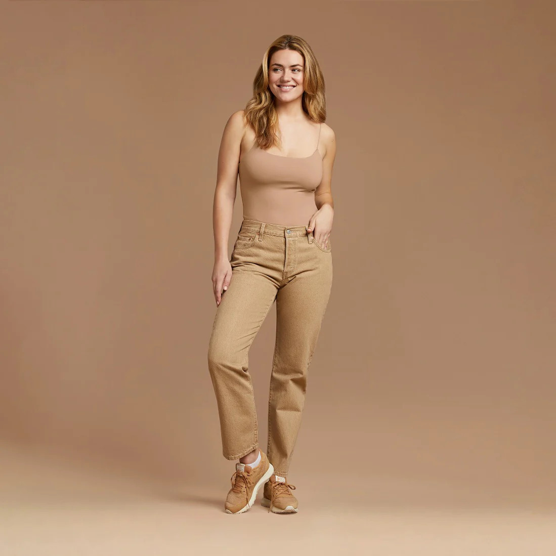 Women's Cami Bodysuit - Cinnamon - nuuds | nuuds