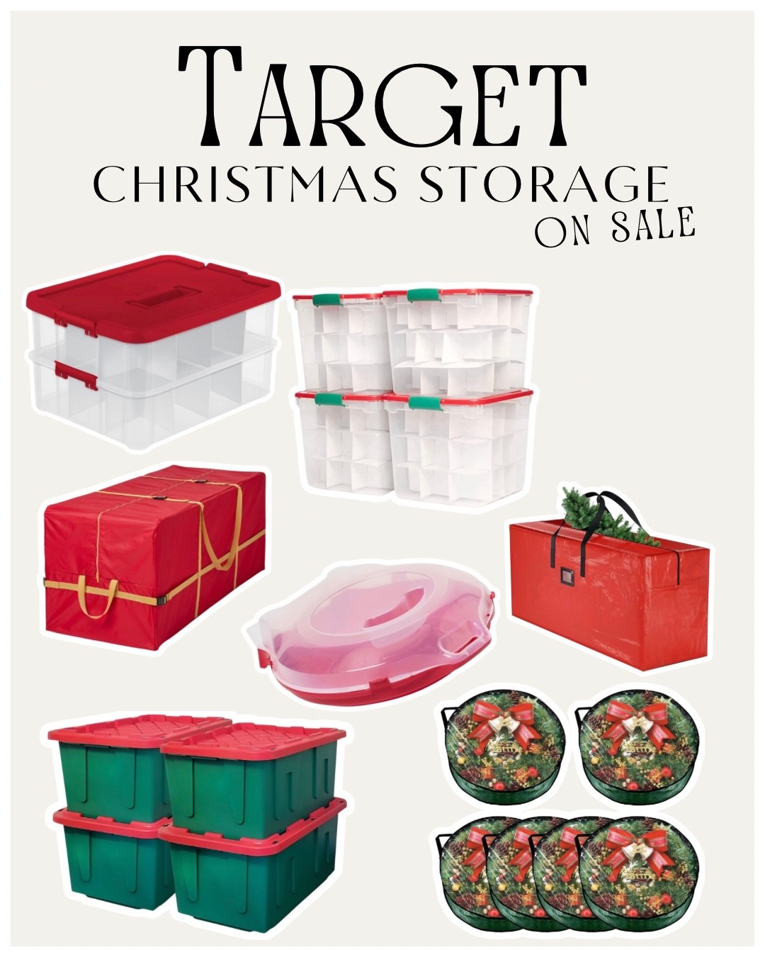 If you’re already thinking about the day you’ll be putting away your Christmas decor, you might as well jump on grabbing storage now. Target’s Christmas storage is on sale and the heavy duty pieces are perfect to keep everything organized, clean, and weather resistant. 

#christmas #targetfinds #targetdeals #storage #organization 

#LTKHoliday #LTKFindsUnder50 #LTKSaleAlert