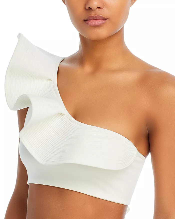 Marine Tradition Ruffle One Shoulder Bikini Top | Bloomingdale's (US)
