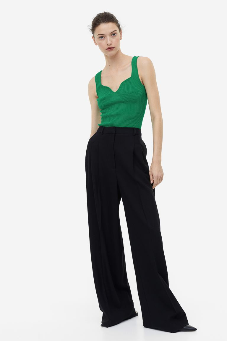 Rib-knit Tank Top | H&M (US + CA)