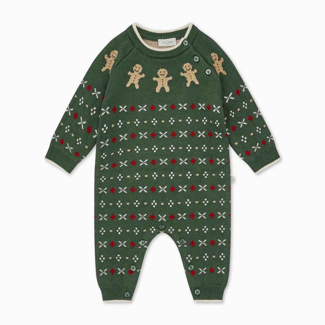 Gingerbread Knitted Jumpsuit | Baby Mori