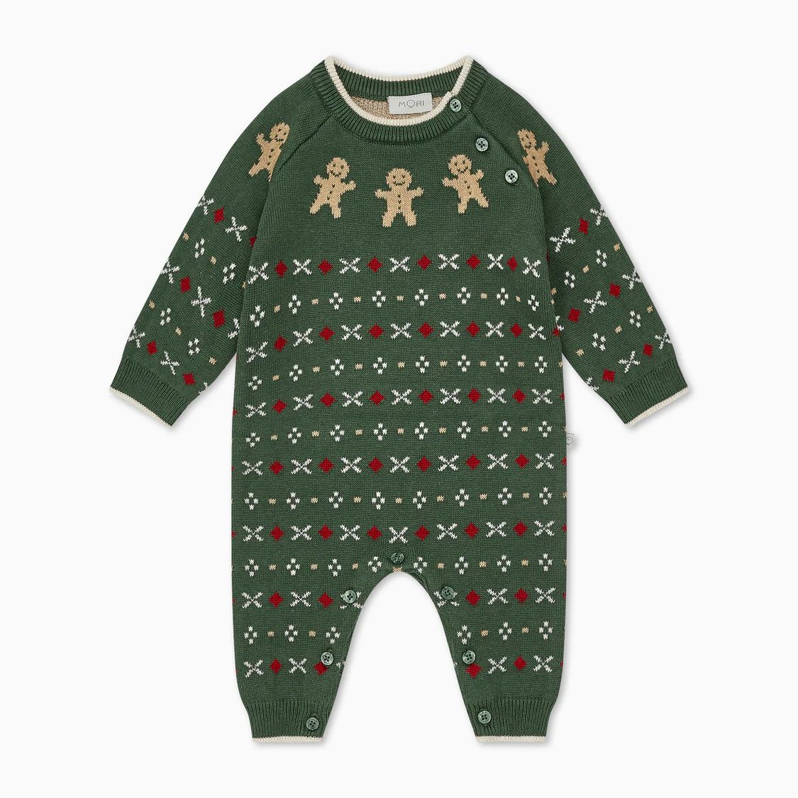 Gingerbread Knitted Jumpsuit | Baby Mori
