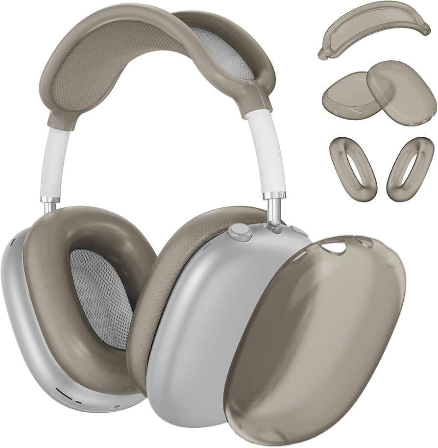 Case Cover for AirPods Max Headphones, Clear Silicone Ear Pad Case Cover/Ear Cups Cover/Headband ... | Amazon (US)