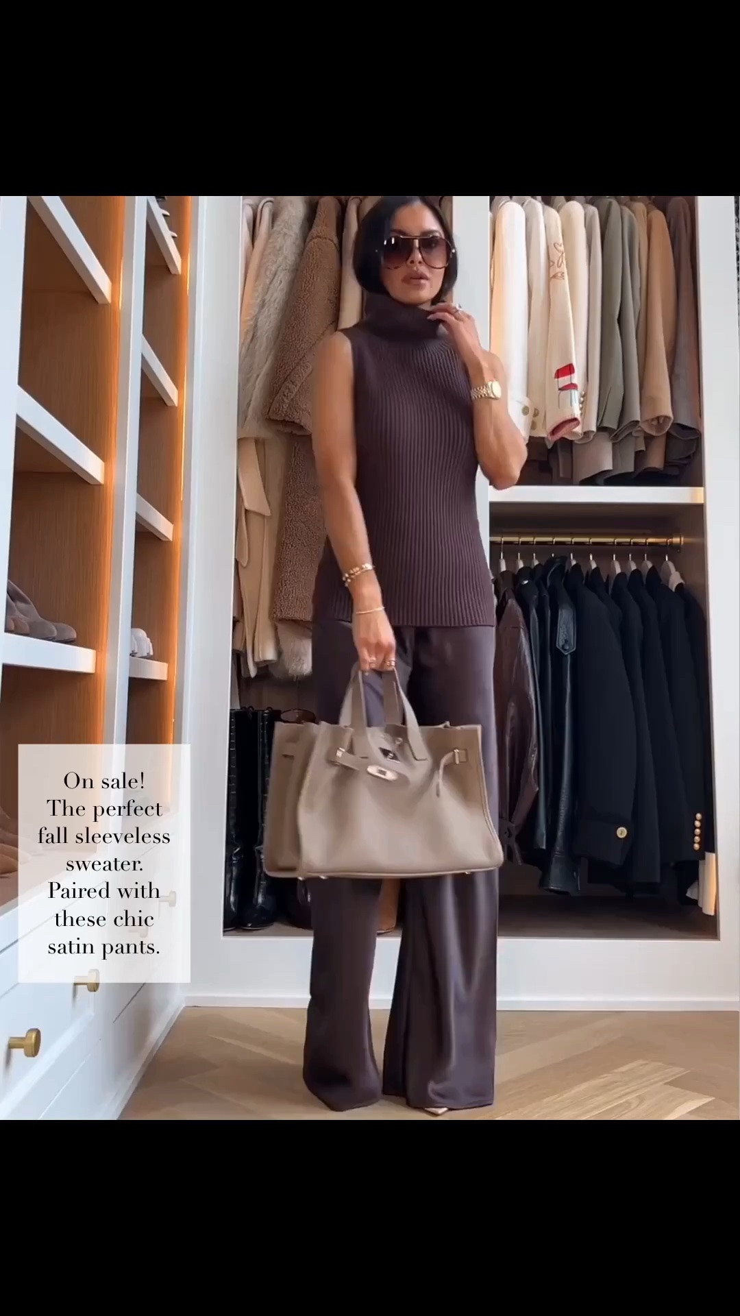 Fall workwear outfit on sale 
Nordstrom brown sweater on sale
Nordstrom brown satin pants under $80

#LTKOver40 #LTKWorkwear #LTKootd