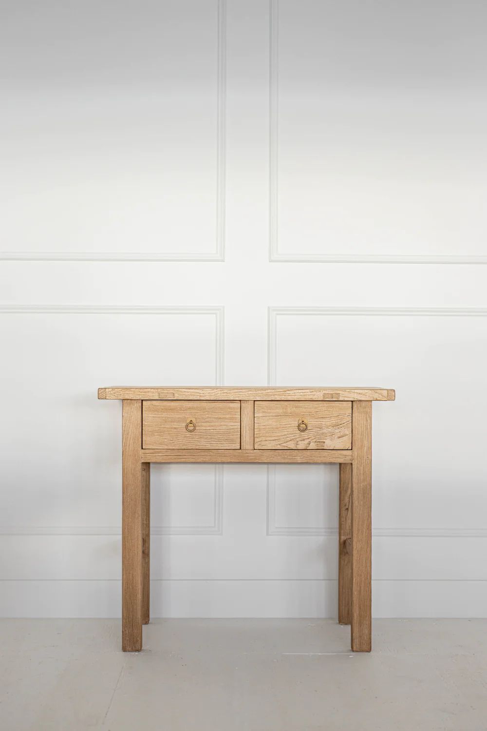 Palmdale Elm Wood 2 Drawer Console Table | Luxe B Co