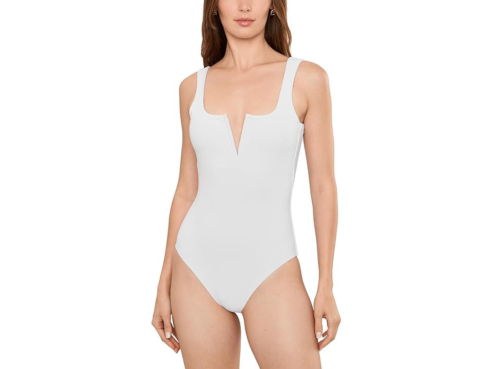 Beach Riot Tropez One Piece Women's Swimsuits One Piece White : MD, Polyester/Spandex | Zappos