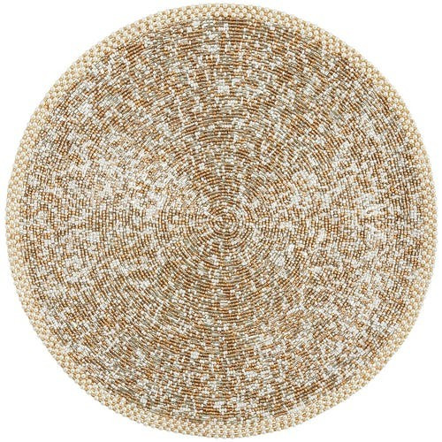 Beaded Gold & Ivory Placemat | Pier 1 Imports