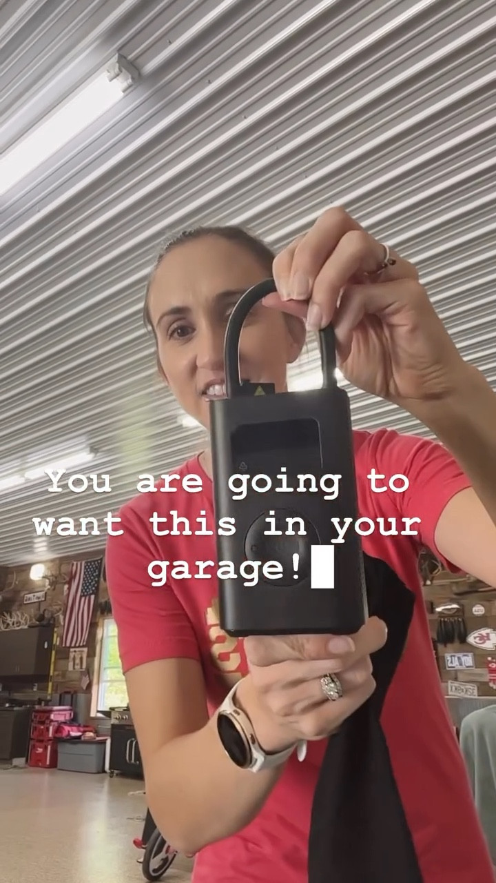 Perfect gift idea! Looking for an air compressor that doesn’t take up any space and can be brought anywhere (even in your purse!) without having to drag around cords and worry about finding an outlet to plug in?? This Portable Electric Air Compressor is it! It has digital pressure detection so you know instantly the current pressure of your tire. You can preset your desired temperature and just push a button and it will inflate and automatically stop at that setting. It goes up to 150 psi/10.3 bar and it just needs to be plugged in to charge when the battery indicator shows it is low. I hate having to lug around our heavy compressor to air up bike tires and sports balls and I’m so happy all I have to carry is this now!

#LTKTravel #LTKGiftGuide