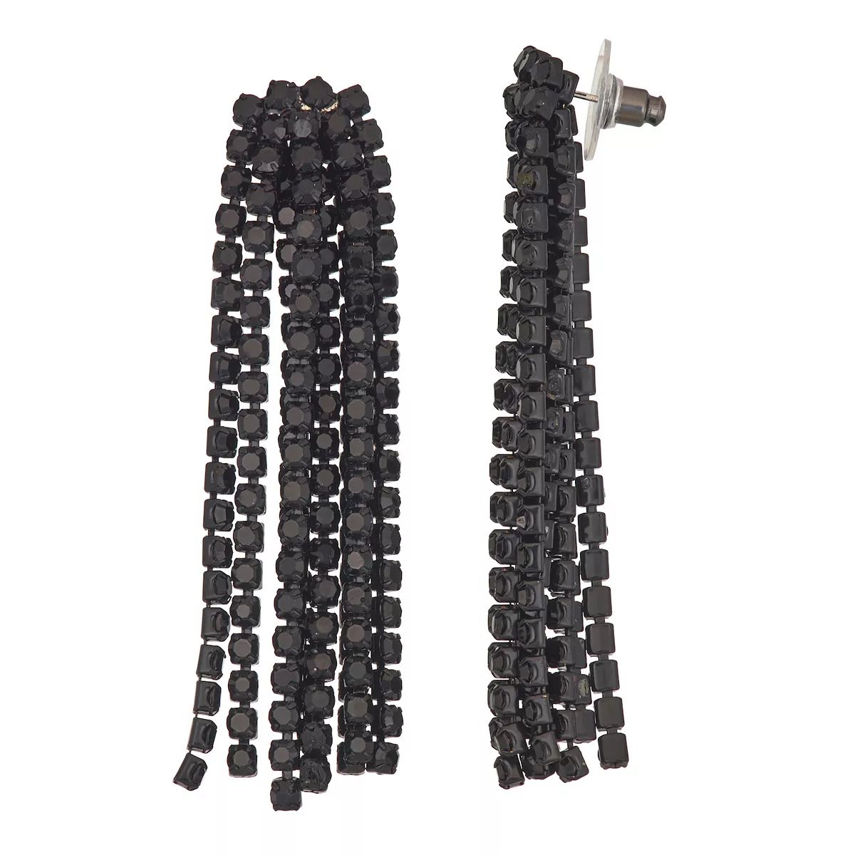 Simply Vera Vera Wang Black Waterfall Chandelier Earrings | Kohl's