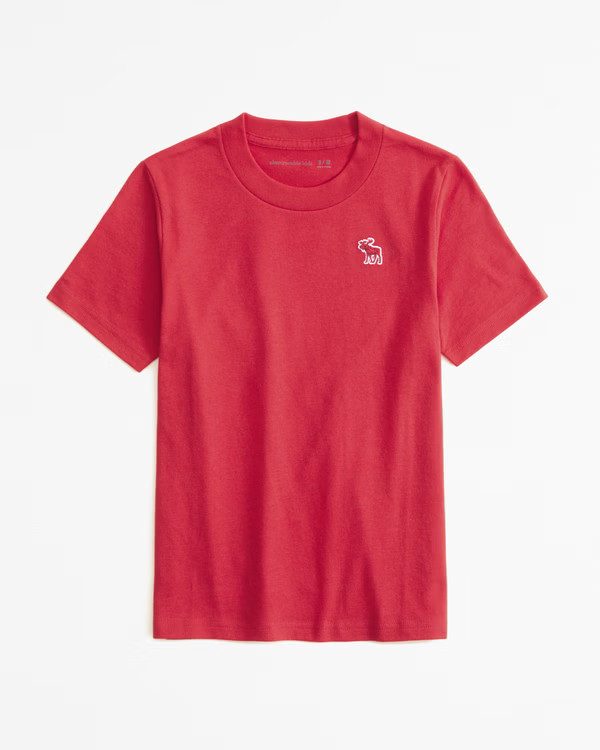boys essential icon crew tee | boys | Abercrombie.com | Abercrombie & Fitch (US)