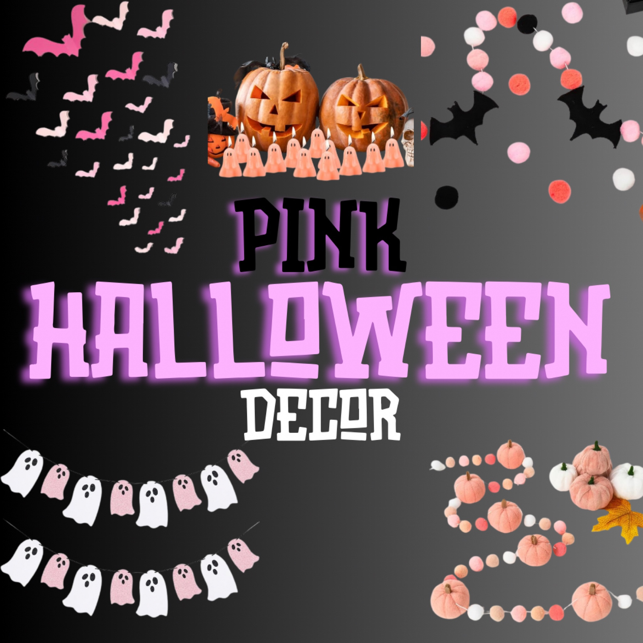 simple & easy PINK halloween decor! especially easy for teachers to hang in the classroom 

#LTKSeasonal