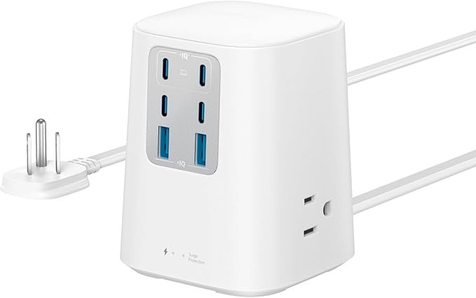 Anker Charging Station (100W), 9-in-1 USB-C Power Strip with 300J Surge Protection, for iPhone 16... | Amazon (US)