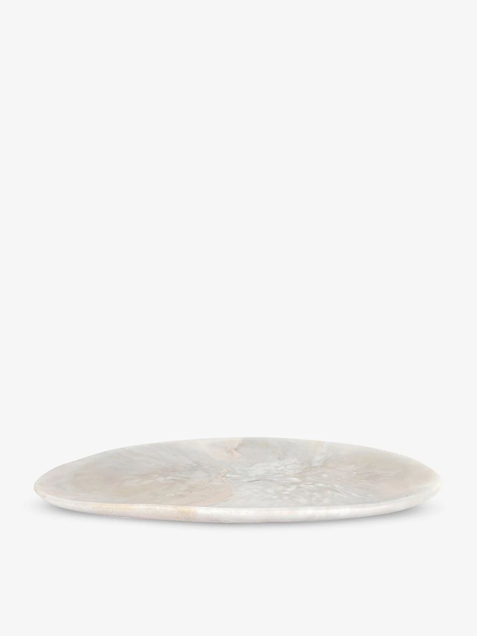 Temple swirled resin plate 27cm | Selfridges