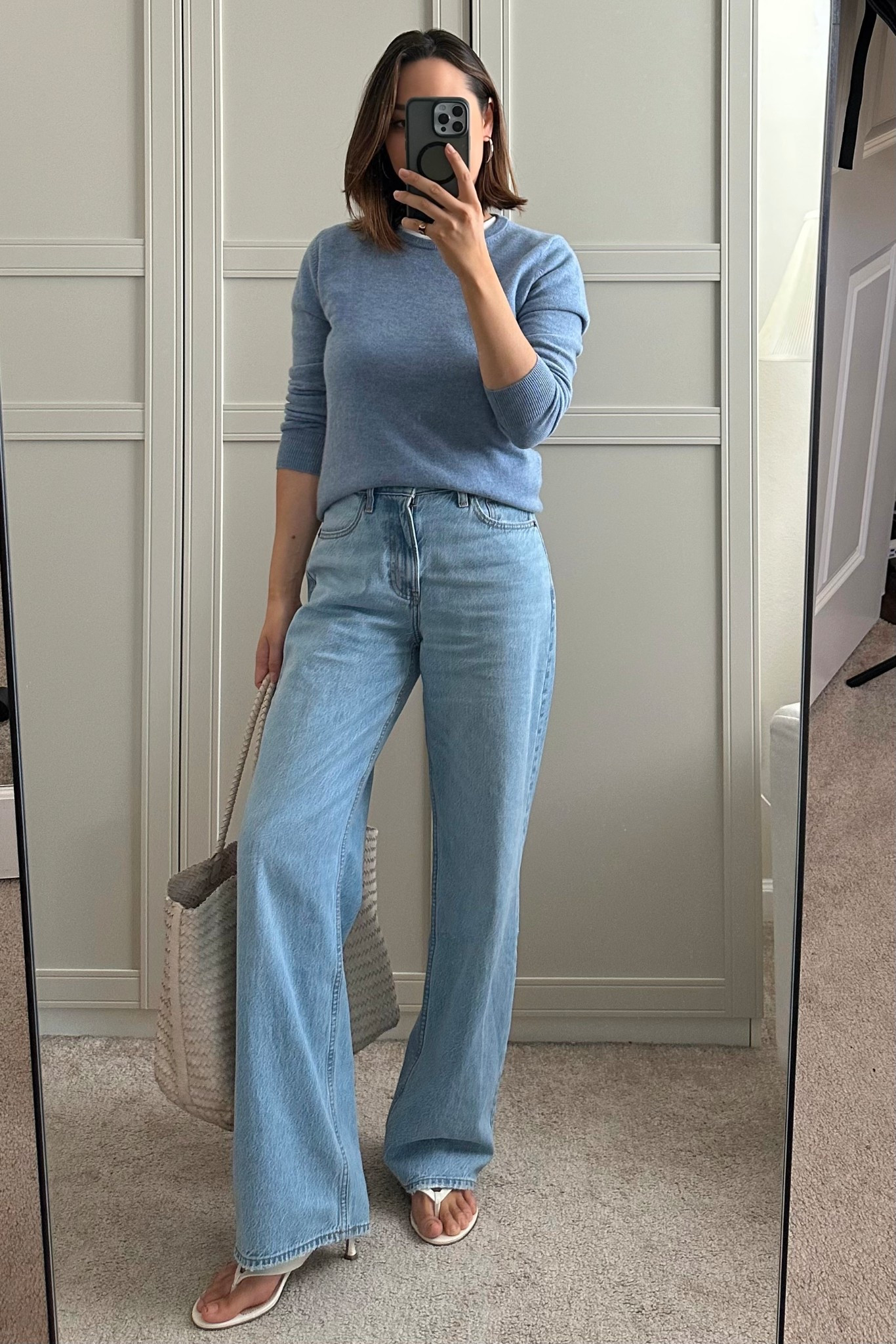 Spring outfit 

Quince cashmere sweater small
Abercrombie loose Jeans regular inseam 
Madewell tote 

#LTKSeasonal #LTKFindsUnder100 #LTKStyleTip