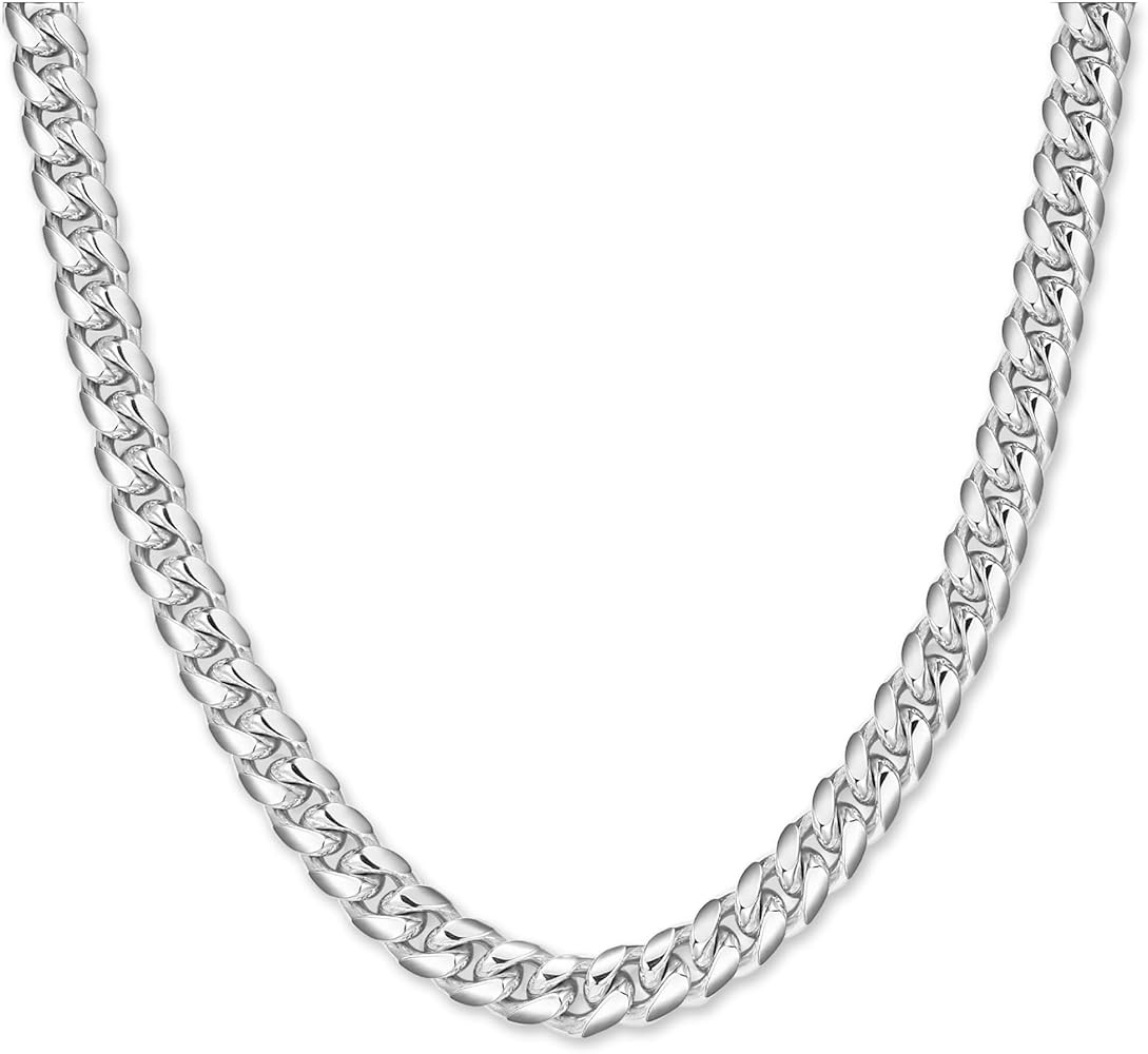 JAXXON Cuban Link Chain - Mens Necklace - Box Clasp | Amazon (US)