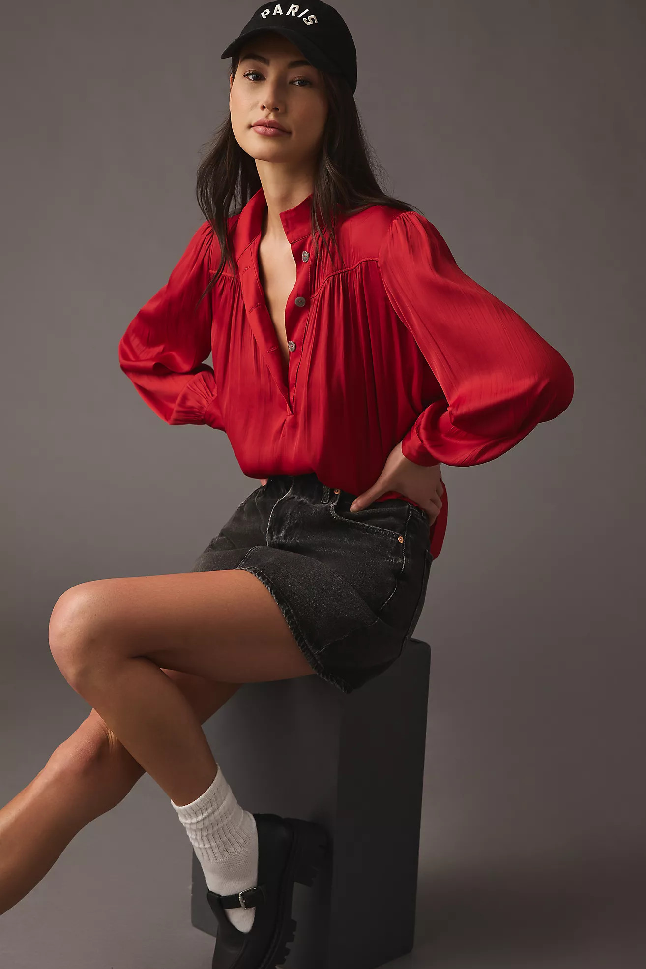 By Anthropologie Relaxed Shimmer Blouse | Anthropologie (US)