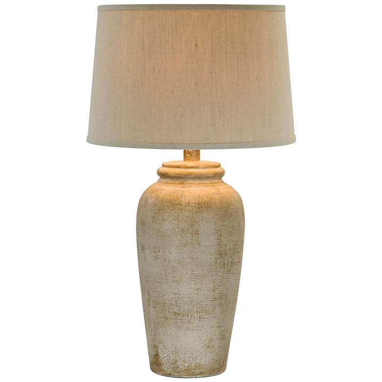 Lechee Sand Stone Table Lamp | LampsPlus.com
