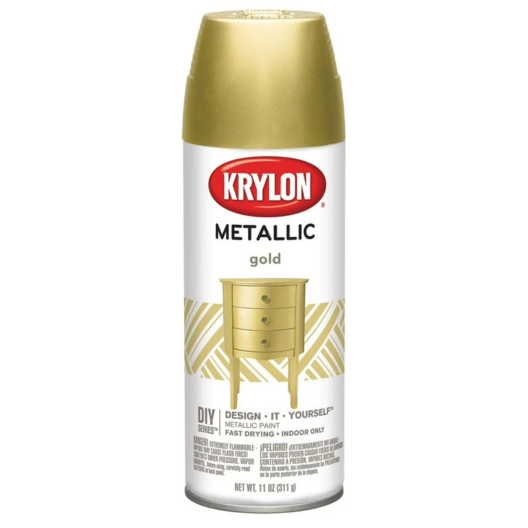 Krylon Metallic Spray Paint, 11 oz., Metallic Gold | Walmart (US)