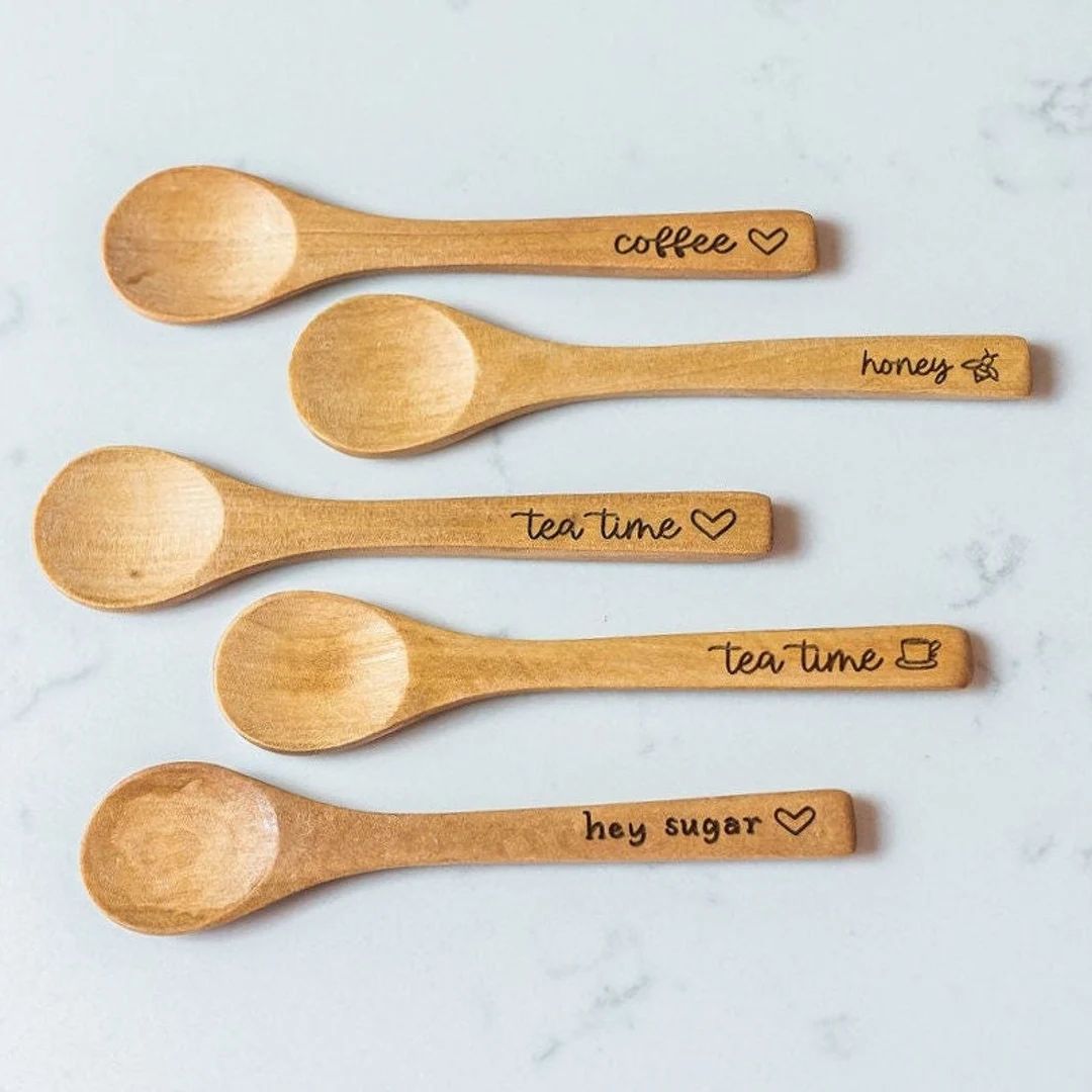 Wooden Sugar Spoon Coffee Spoon Tea Spoon Honey Dipper - Etsy | Etsy (US)