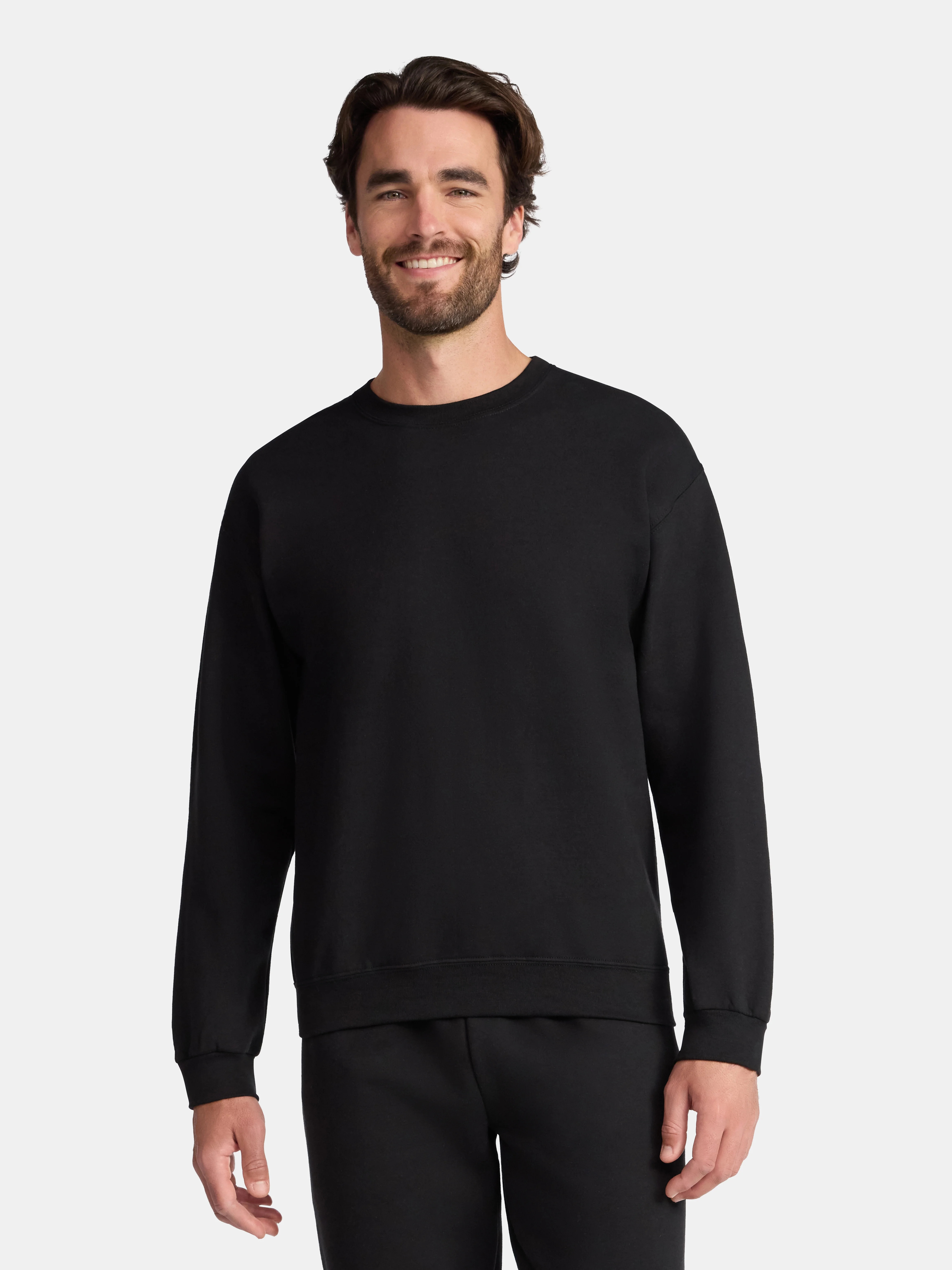 Athletic Works Men's and Big & Tall Men's Fleece Crewneck Sweatshirt, Sizes XS-5XLT | Walmart (US)