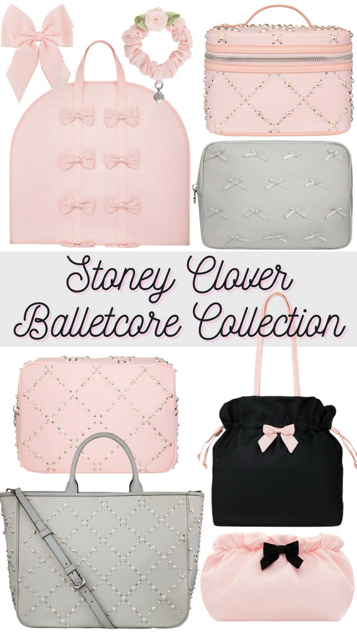 Stoney Clover Lane Balletcore Collection 🩰 

Pink garment bag, bows, bow trend, coquette style, bow bag, travel pouch, embellished bag 

#LTKtravel #LTKGiftGuide #LTKitbag