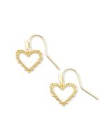 Sophee Heart Drop Earrings in Gold | Kendra Scott