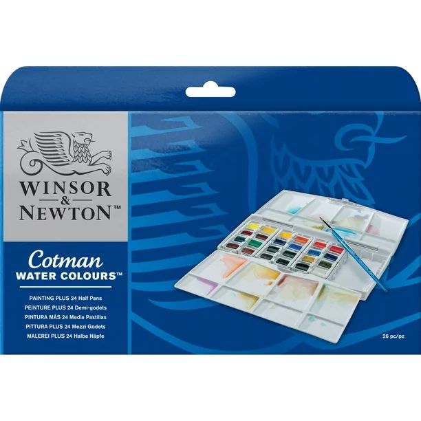Winsor & Newton Cotman Watercolor Painting Plus Set | Walmart (US)