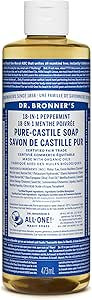 Dr. Bronner’s - Pure-Castile Liquid Soap (Peppermint, 473 mL) - Made with Organic Oils, 18-in-1... | Amazon (CA)