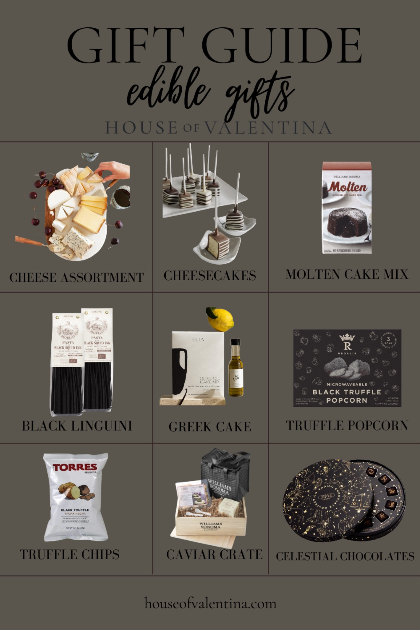 Gift guide for our favorite edible items! Our favorite unique, luxury items perfect for gift giving!

House of Valentina, luxury gifts, unique gifts, Black Friday



#LTKSaleAlert #LTKCyberWeek #LTKHoliday