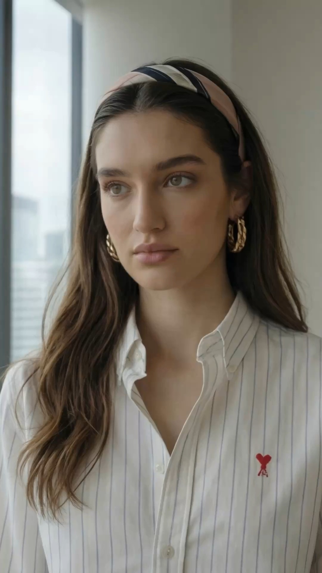 Preppy Summer outfit for a youthful old money look. Perfect brunch outfits, casual Summer ootd. 

Reformation Hazel denim mini skirt, Ami Paris striped cotton poplin button up shirt, gold earrings, red ballet flats, KW PEI bag. 

#LTKvlog #LTKTall #LTKootd