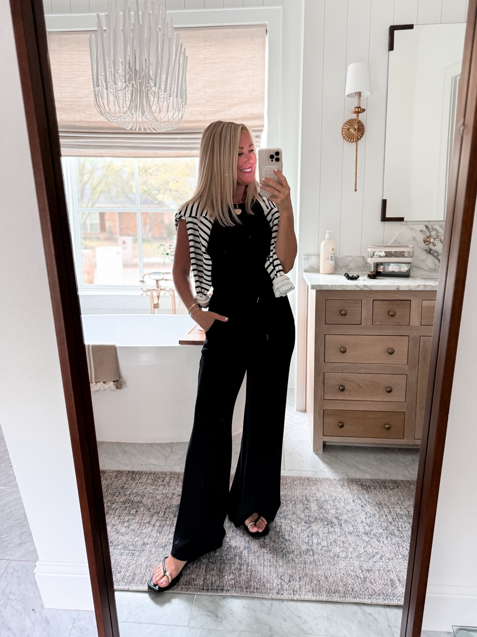 If I had to choose one thing to wear for the rest of my life, it would def be @spanx AirEssentials! So luxe & comfier than comfy! 

I’m in a small. Code CASSIEXSPANX saves new customers 20%! 

#spanxpartner 

#LTKOver40 #LTKSaleAlert