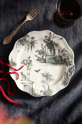 Halloween Toile Stoneware Side Plate at Terrain | Terrain