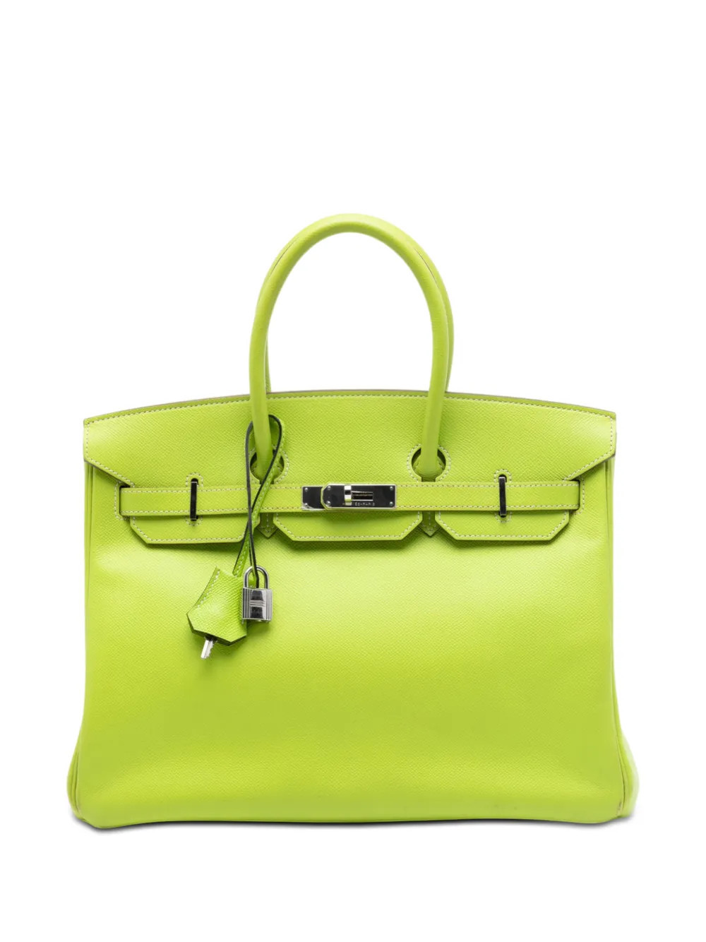 Hermès Pre-Owned 2011 Epsom Candy Verso Birkin Retourne 35 handbag - Green | Farfetch Global