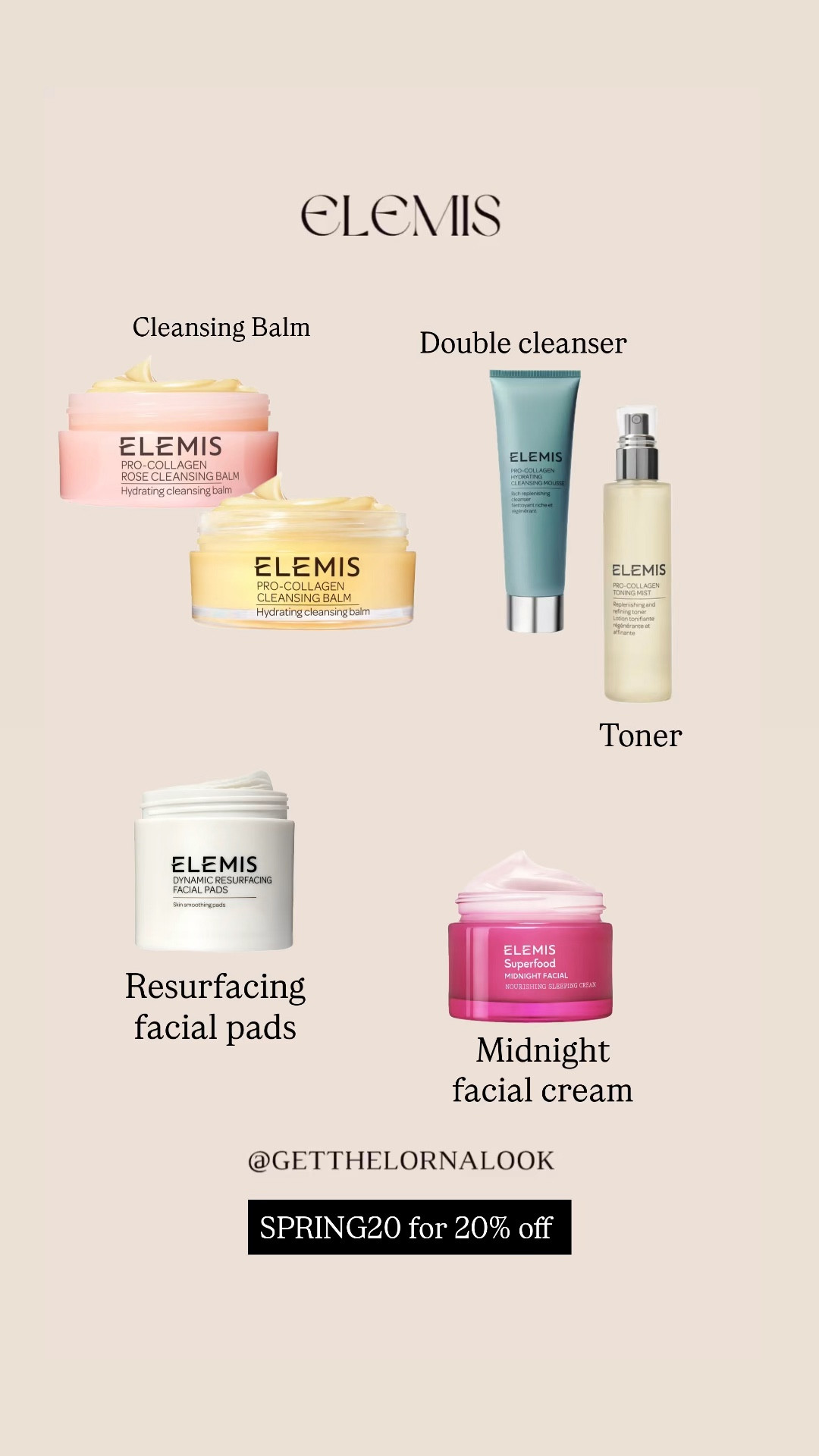 Elemis Nighttime skincare routine🫧🧼🤍

#LTKeurope #LTKuk #LTKspring
