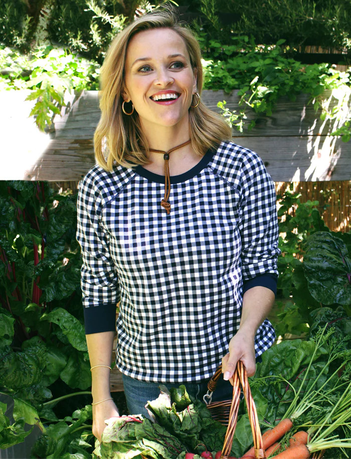 Natalie Sweatshirt in Gingham | Draper James (US)