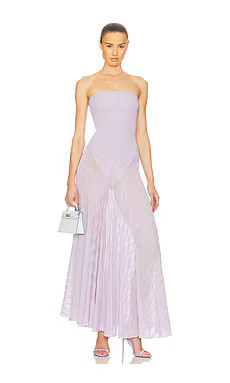 Helsa June Knit Bodysuit Dress in Lavender from Revolve.com | Revolve Clothing (Global)